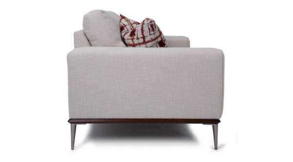 Modern sofa with wood base - Image 3