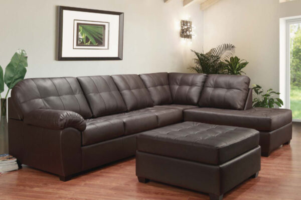 9880 Leather: Dakota Chocolate Sectional