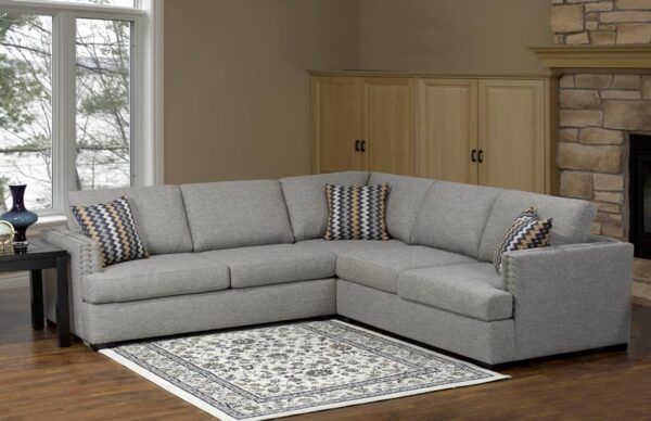 9925 sectional Light Brown Finish