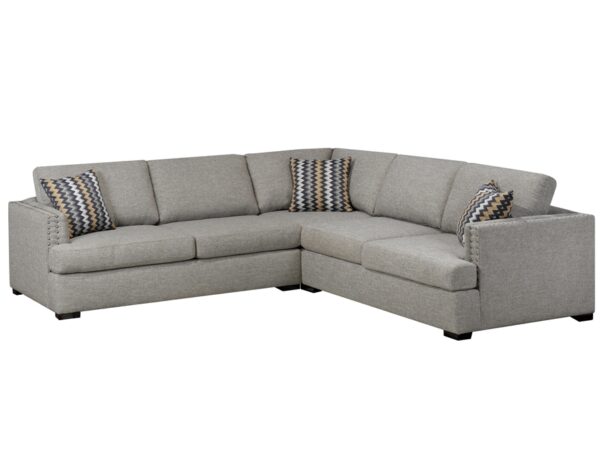 9925 sectional Light Brown Finish - Image 2