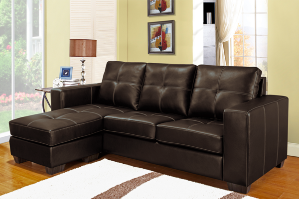 Sectional Reversible (Brown PU) - Image 2