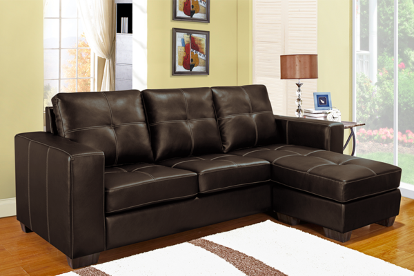 Sectional Reversible (Brown PU)