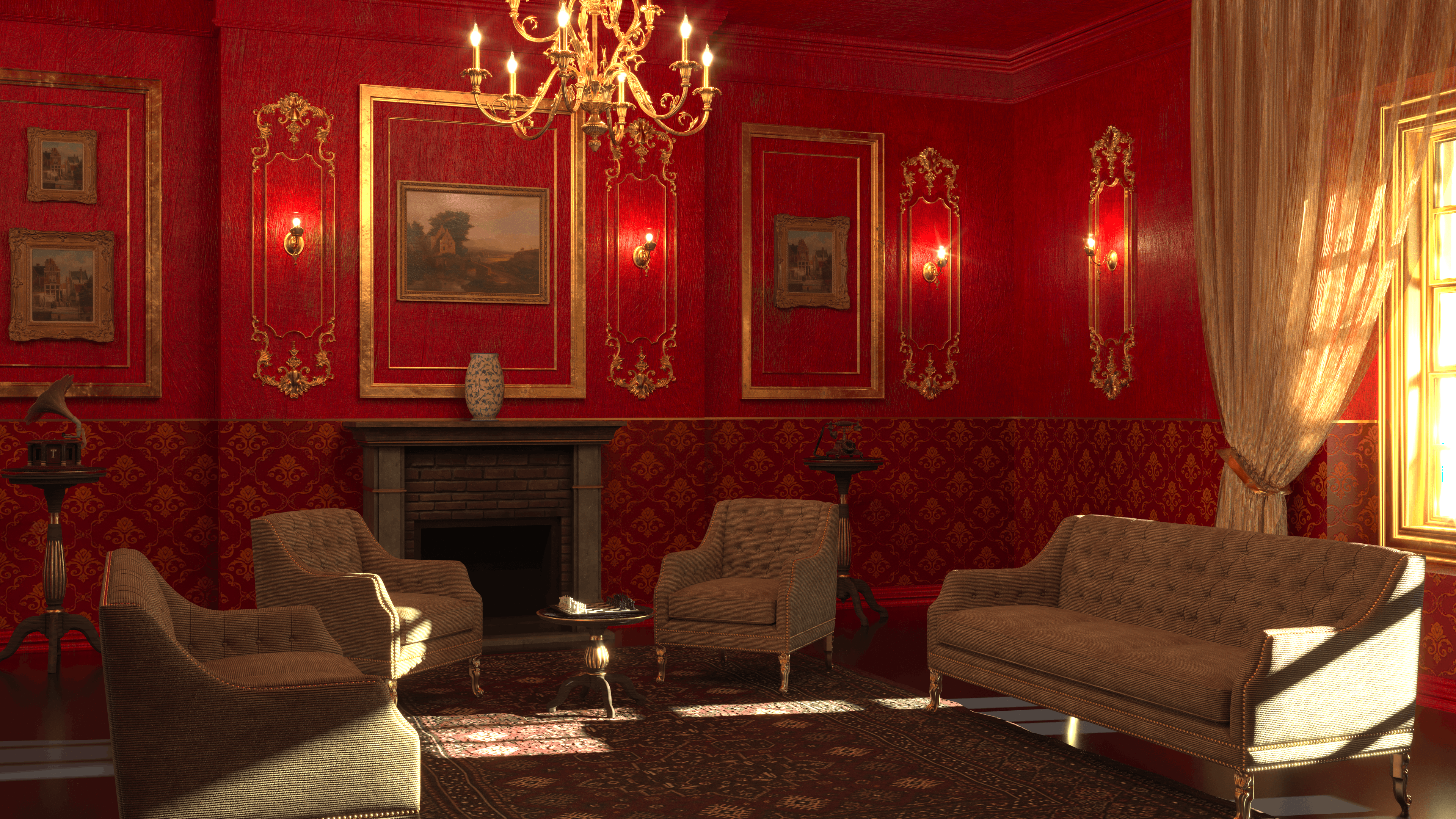 Red Vintage Home